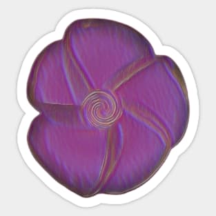 Plumeria bloom twirl in pinks Sticker